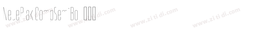 NeuePlak CompSemiBol字体转换